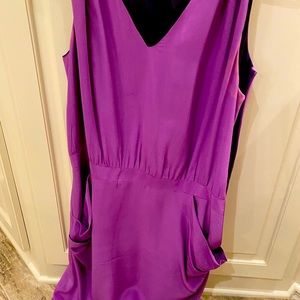 Poleci purple dress with pockets size 6